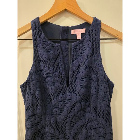 Lilly Pulitzer Blue Paisley lace dress - Picture 3 of 9